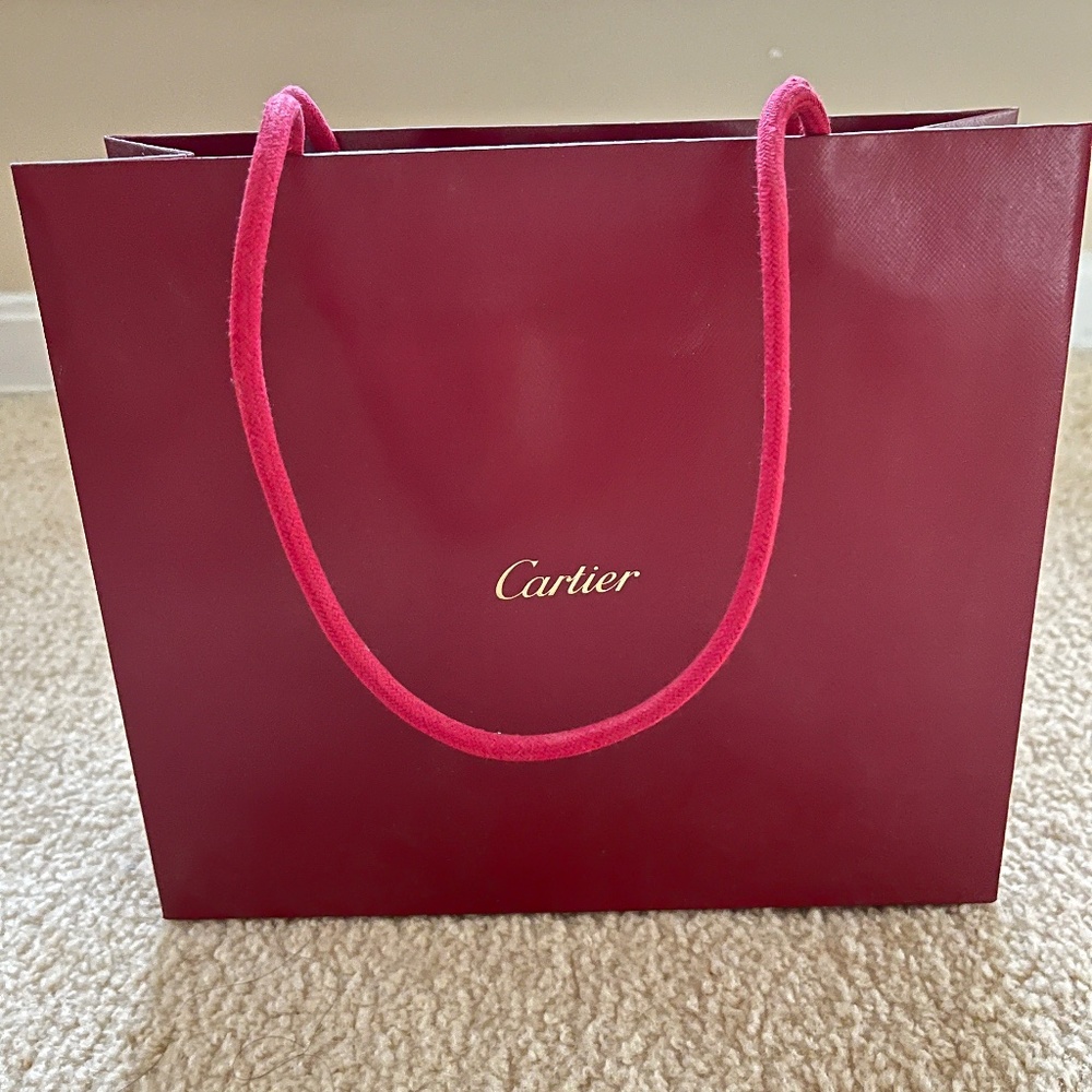 Cartier paper bag